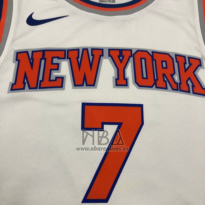 Camiseta New York Knicks Carmelo Anthony NO 7 Association Blanco
